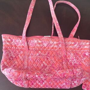 Vera Bradley Miller Bag in retired Hope Toile pattern breast cancer awareness